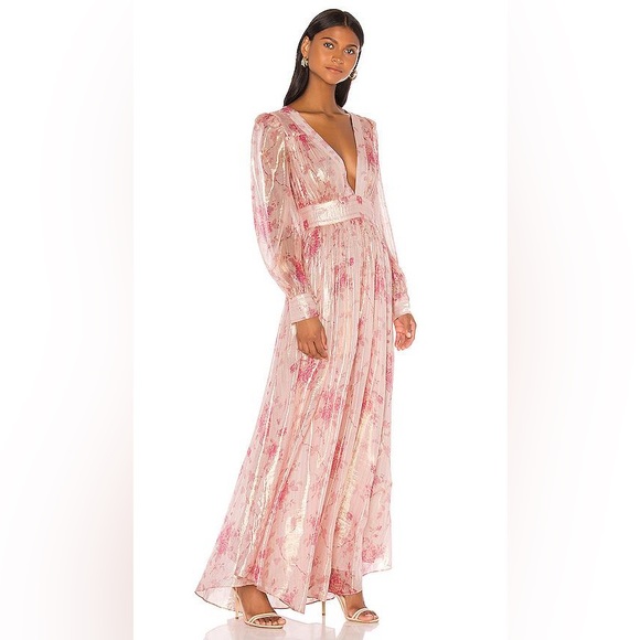 LoveShackFancy Cyrena Dress in Pale Rose Pink - Picture 3 of 7